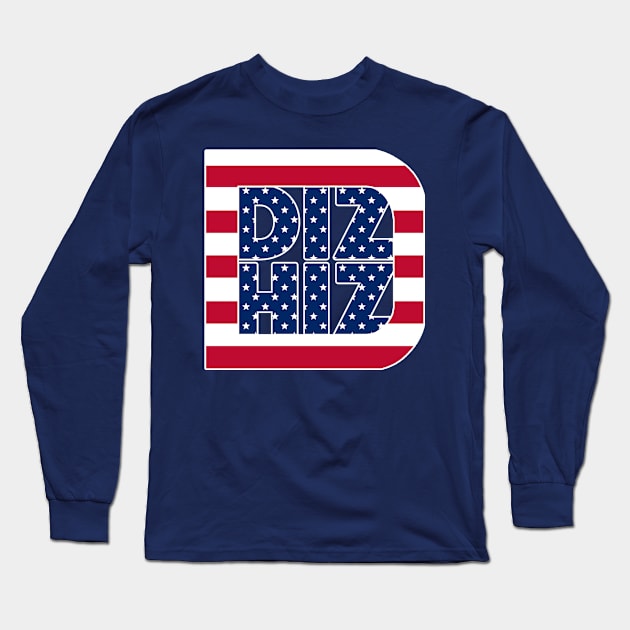 Diz Hiz USA Long Sleeve T-Shirt by DizHiz